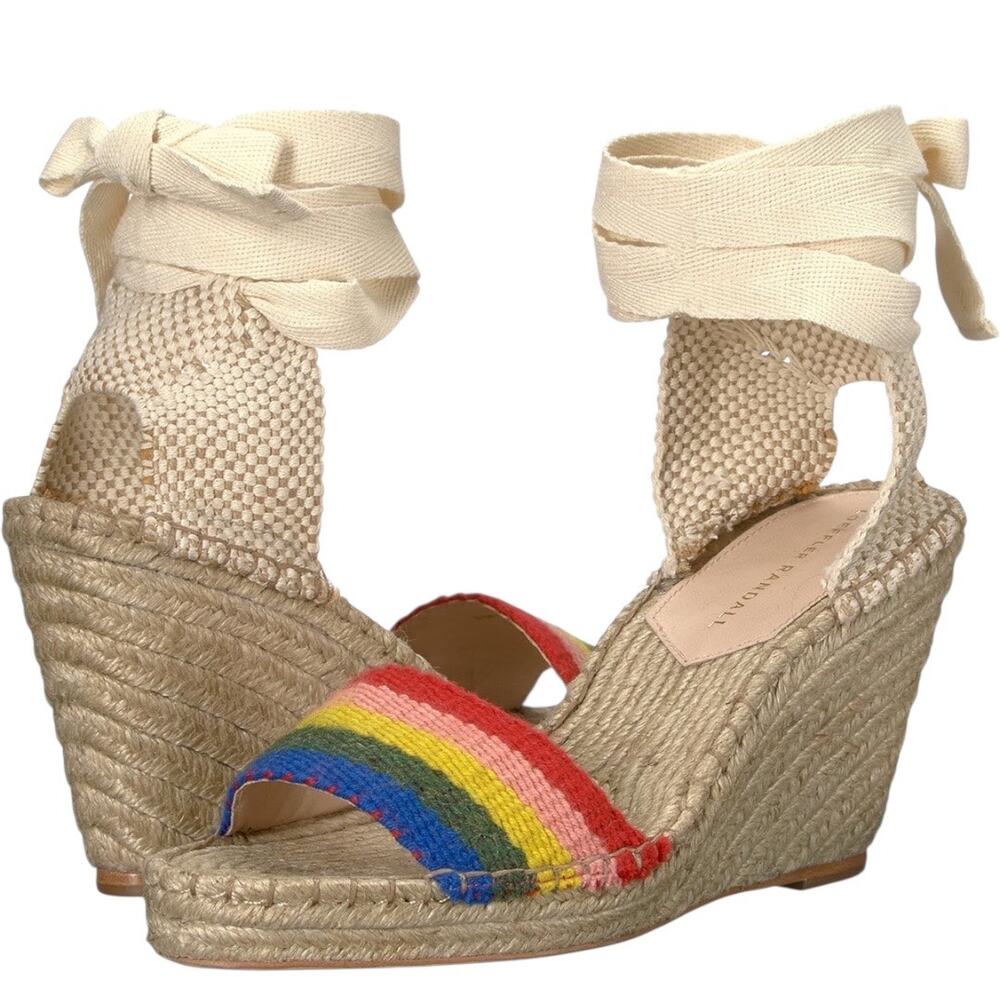 Loeffler Randall Miranda Rainbow Espadrille Size 10 NEW